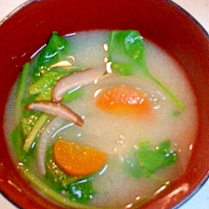 4つの野菜の味噌汁